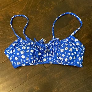 Floral bikini top